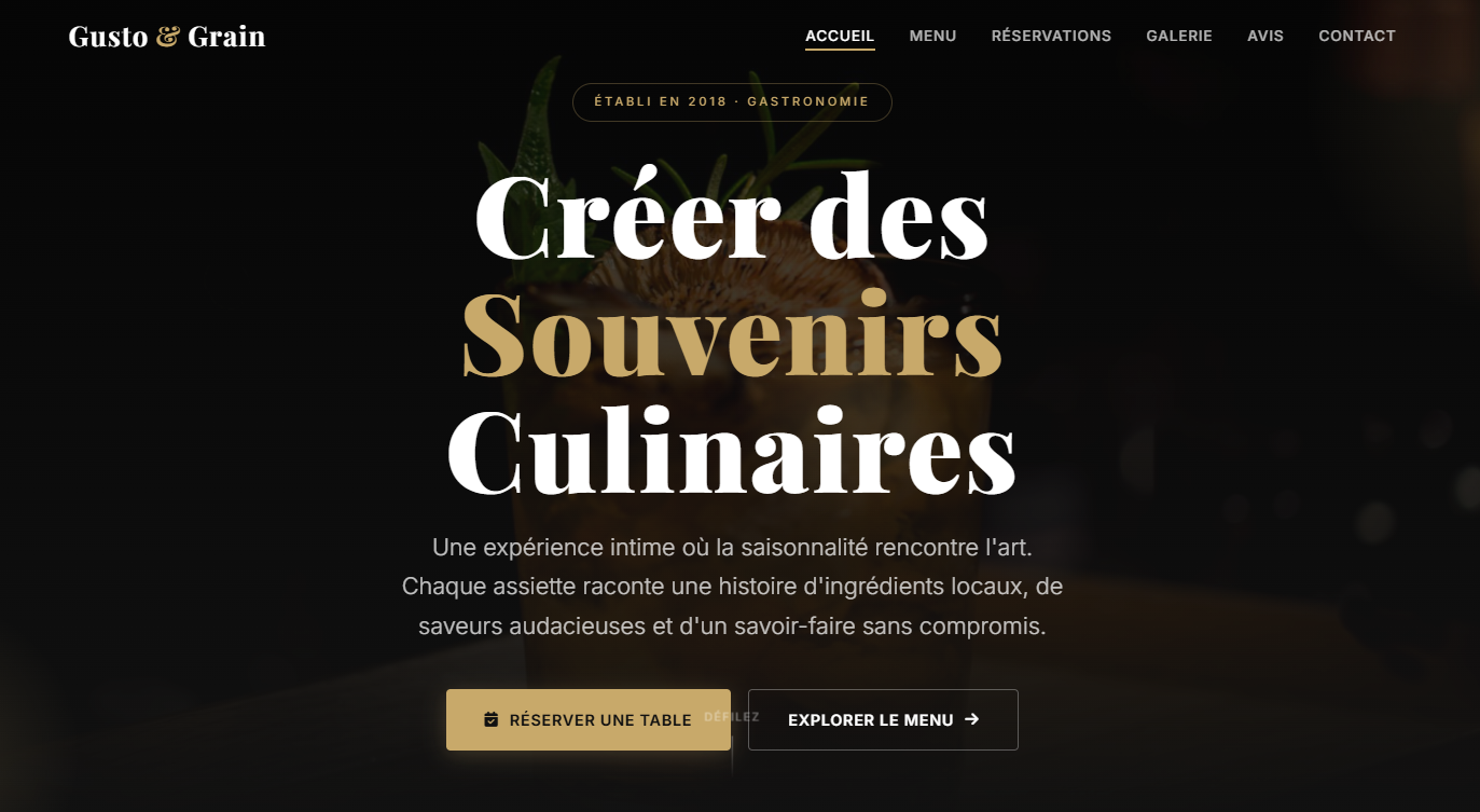 Gusto & Grain Project